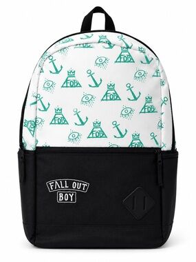 Official Fall Out Boy Save Rock n Roll Backpack Crown Anchor Eye Print 2013 Rare